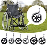 Ltblby Xe lăn Bánh trước, Xe đẩy mua sắm chống trượt bằng cao su, Đa năng có phuộc trước 6 / 7 / 8Inch Thay thế bánh xe chắc chắn Phụ kiện xe lăn