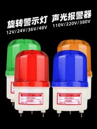 LTE-1101J báo động âm thanh và ánh sáng xoay đèn báo động nhấp nháy đèn cảnh báo 220V12V24VLED đèn chớp cảnh báo 220v