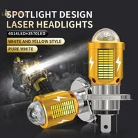 [Ltiomj] Bóng đèn pha xe máy Led H4 H6 BA20D Led Moto Light High Low Beam White Yellow Lamp Canbus [Hot]