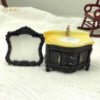 [Ltiomj] Nhà búp bê Nội thất Mini Chậu rửa Gương cảnh phòng tắm Mini Trang trí đồ chơi chậu rửa tại nhà cho phụ kiện trang trí nhà búp bê [Hot]