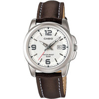 LTP-1314L-7AVDF | Đồng Hồ Casio | Nữ | Dây Da Màu Nâu | 3 Kim | Chống Nước WR50M