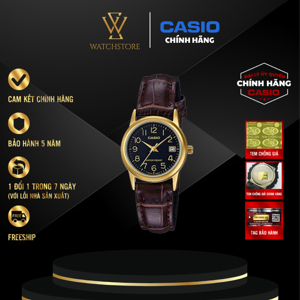 Đồng hồ nữ dây da Casio LTP-V002GL - màu 7B, 9B
