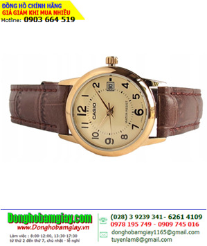 Đồng hồ nữ dây da Casio LTP-V002GL - màu 7B, 9B
