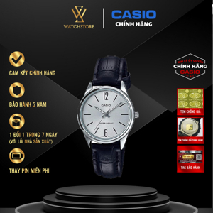 Đồng hồ nữ dây da Casio LTP-V005L - màu 1A, 7A, 7AUDF