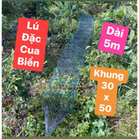 Lú bắt cua biển, khung 30x50cm và 26x36cm, ô lưới 7p, chiều dài 5 mesh