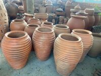 Lu Đất Nung Kiểu Xoắn Ốc Miệng Lớn Cao 60cm