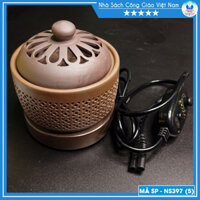 Lư điện xông trầm NS397 - lư xông trầm size to dùng để xông trầm hương