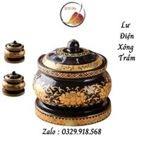 Lư điện xông trầm, tinh dầu - lò điện đốt trầm size to và nhỏ cao cấp