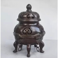 Lư đồng đốt trầm cúng sang - Pháp khí Mật Tông - Phật giáo Tây Tạng