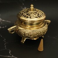 Lư Đồng đốt Trầm Hương - Hoa văn cực sang