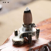Lư Đốt Trầm Mini Kiểu Dáng Thác Nước Chảy Ngược Cối Xoay Bột Trang Trí Bàn Trà Bonsai Thờ Cúng Vật Phẩm Phong Thủy