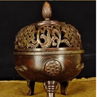 LƯ ĐỐT TRẦM MINI - PHÁP KHÍ MẬT TÔNG - PHẬT GIÁO TÂY TẠNG