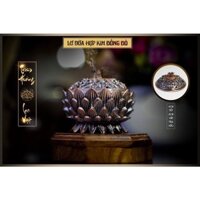 Lư dứa hợp kim đồng vàng size vừa