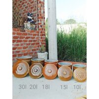 Lu gạo Bát Tràng, vại gạo Tài Lộc, vại muối dưa cà, size 30 lít🍃🍃