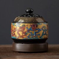 lư gốm xông trầm bằng điện có hẹn giờ -lò đốt trầm