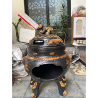 Lư hóa vàng gốm sứ Bát Tràng chịu nhiệt siêu tốt
