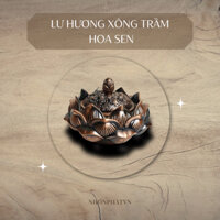 Lư hương đồng hình bát sen xông trầm- Nhơn Phát