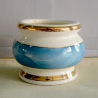 Lư hương thờ cúng bàn thờ gốm sứ xanh