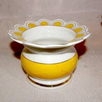 Lư hương thờ cúng bàn thờ gốm sứ vàng có khay hứng tàn nhang