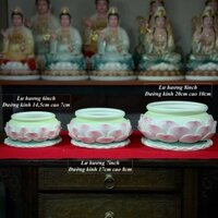 LƯ HƯƠNG THỜ CÚNG HÌNH HOA SEN NỞ - GỐM SỨ NHẬP KHẨU CAO CẤP - TONE MÀU HỒNG - NHIỀU KÍCH THƯỚC - THỜ CÚNG PHẬT/BỒ TÁT