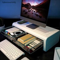 Lu Máy Tính Màn Hình Chân Đế Có Ngăn Kéo PC Màn Hình Để Bàn Lưu Trữ Sắp Xếp Cho Laptop Máy In Văn Phòng Làm Việc Studio tinhj