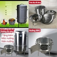 Lu nướng BBQ gà vịt bằng than phi 40 quay gà ,vịt ,ba chỉ,chân giò ,thịt xiên,cá...,nướng bbq , thịt xông khói