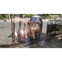 Lu Nướng Gà Vịt Có Kính P80 - Lò Quay Inox Có 4 Mặt Kính  Cường Lực ,Tiện Lợi , An Toàn