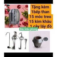 Lu nướng, lò nướng gà vịt cá thịt, ba chỉ, xá xíu, lu quay gà vịt cá thịt xá xíu chạy than hoặc gas inox phi 90