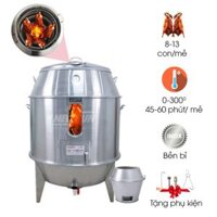 Lu quay gà vịt inox phi 80cm (có ô kính nhỏ) NEWSUN (Gía bán chưa bao gồm phí Newsun vận chuyển)