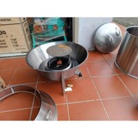 Lu quay vịt gà inox chạy than