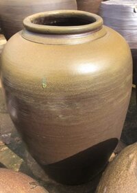 Lu Sành Chứa Nước Không Dùng Men Bụng 40cm Cao 65cm