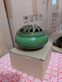 Lư sứ xông trầm men rạn - mẫu mã đa dạng