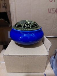 Lư sứ xông trầm men rạn - mẫu mã đa dạng