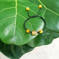 Lu Thống tóc vàng tết vòng handmade may mắn,tài lộc suôn sẻ thuận lợi