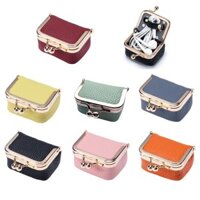 Lu Túi Bảo Quản Đa Năng Màu Trơn Ví Đựng Tiền Xu Túi Trang Sức Túi Đựng Tiền Túi Thời Trang Ví Có Khóa Hôn