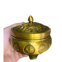 Lư Xông Trầm 12 Con Giáp Bằng Đồng, Lư Đốt Trầm Bằng Đồng Có 3 Chân