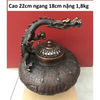 Lư xông trầm cao cấp bằng đồng đỏ MS120a