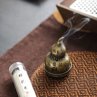 LƯ XÔNG TRẦM HỒ LÔ NGŨ PHÚC MINI 18 - DÙNG CHO LOẠI NHANG VÂN MÂY NHỎ(Tặng Kèm Miếng Chống Tắt Nhang)