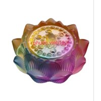 Lư Xông Trầm Hoa Sen Thủy Tinh Cao Cấp