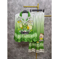 LỤA LATIN (40-75kg) Đồ bộ lụa latin mềm mịn hình bia ken xanh