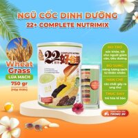 [Lúa mì] Bột ngũ cốc dinh dưỡng 22 Complete Nutrimix - Wheat Grass (750 g/hộp thiếc), hỗ trợ chăm sóc sức khỏe