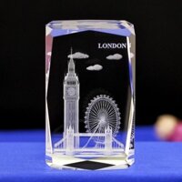 Luân Đôn Thành Phố Pha Lê Khắc Anh Lưu Niệm Du Lịch Đồng Hồ Big Ben