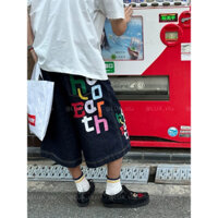 LUAstu Quần lửng nam ống đứng UNISEX in hình độc lạ cá tính HIPHOP Quần lỡ jean HOT FASHIONITA 2024