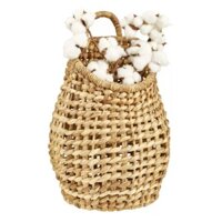 [Lubi Home] - Giỏ đựng hoa treo tường/ treo cửa đan lục bình xinh xắn