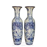 Lục bình bát tràng giá rẻ- Vẽ chữ Phúc Đức