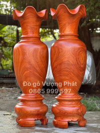 Lục bình gỗ Hương cao 1m5 hàng đẹp 6 mặt tuyển chọn Loại