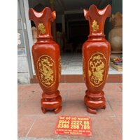 Lục Bình Tứ Linh Gỗ Xà Cừ