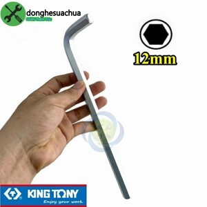 Lục giác chữ L 12mm Kingtony 112512 loại 2 đầu bằng dài 262mm