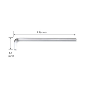 Lục giác chữ L (dài) 17mm Toptul AGAE1734