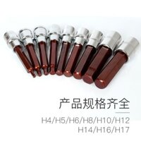 Lục Giác Ổ Cắm Đầu Bộ Kết Hợp Tua Vít S2 Mở Rộng 1 / 2 Điện Bên Trong 6 Góc Tua Vít Ổ Cắm Bit Cờ Lê